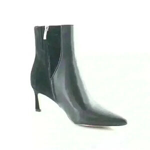 27 EDIT Naturalizer Florentine Bootie in Black Leather NEW with flaw